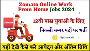 Zomato Online Work From Home Jobs